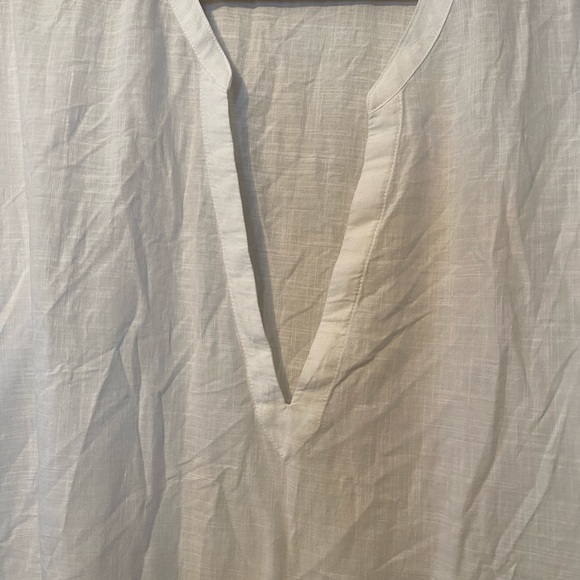 Athleta Tunic | XL | White with Navy Embroidery - Picture 5 of 8